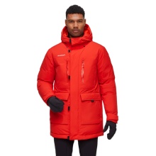 Mammut Winter Jacket Arctic Insulated Hooded Parka (2-layer, warm thanks to down filling) red men's