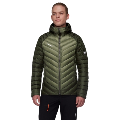 Mammut Winter Down Jacket Broad Peak Insulated Hooded (warm thanks to down filling) 2025 green men's