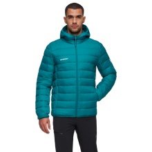 Mammut Crag Insulated Hooded Winter Jacket (warm, lightweight) teal blue men's