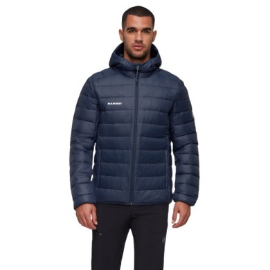 Mammut Crag Insulated Hooded Winter Jacket (warm, lightweight) navy blue men's