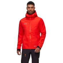 Mammut Crater IV Hardshell Hooded All-Season Hiking Jacket (3-layer, waterproof, durable) red men's