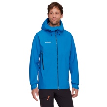 Mammut Crater IV Hardshell Hooded All-Season Hiking Jacket (3-layer, waterproof, durable) blue men's