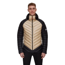 Mammut Winter Down Jacket Broad Peak Insulated Hooded (Hood, warming thanks to down filling) beige/black Men