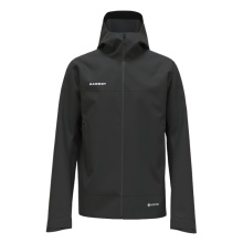 Mammut Hardshell Hiking Jacket Crater Light HS Hooded (waterproof, breathable) black men's