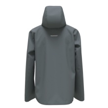 Mammut Hardshell Hiking Jacket Crater Light HS Hooded (waterproof, breathable) grey men's
