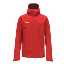 Mammut Hardshell Hiking Jacket Crater Light HS Hooded (waterproof, breathable) red men's