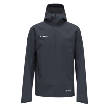 Mammut Hardshell Hiking Jacket Crater Light HS Hooded (waterproof, breathable) navy blue men's