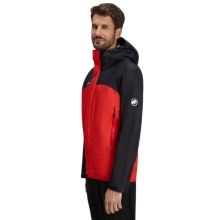 Mammut Hardshell Hiking Jacket Microlayer 2.0 HS Hooded (2.5-layer, breathable) black/red men's