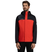 Mammut Hardshell Hiking Jacket Microlayer 2.0 HS Hooded (2.5-layer, breathable) black/red men's
