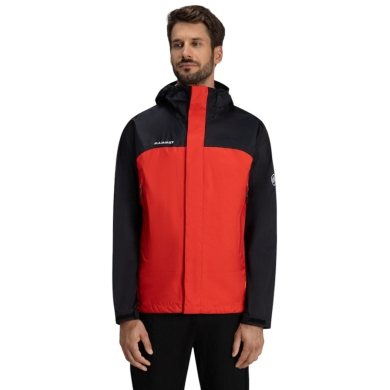 Mammut Hardshell Hiking Jacket Microlayer 2.0 HS Hooded (2.5-layer, breathable) black/red men's
