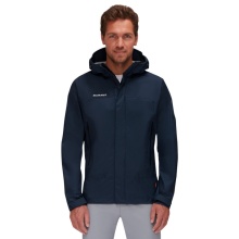 Mammut Hardshell Hiking Jacket Microlayer 2.0 HS Hooded (2.5-layer, breathable) navy blue men's
