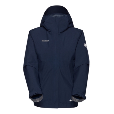 Mammut Hardshell Hiking Jacket Treeline Light HS Hooded (lightweight, waterproof) navy blue ladies