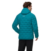 Mammut Insulated Winter Jacket Sander Insulated Hooded (warm thanks to synthetic fibre filling) teal blue men's