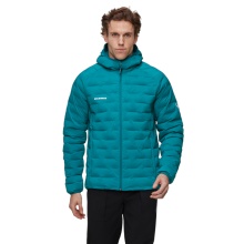 Mammut Insulated Winter Jacket Sander Insulated Hooded (warm thanks to synthetic fibre filling) teal blue men's