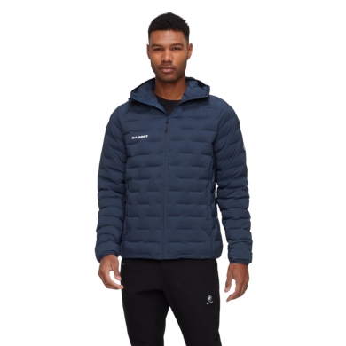 Mammut Sander Insulated Hooded Winter Jacket (warm thanks to synthetic fibre filling) navy blue men's