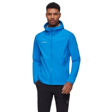 Mammut Softshell Hiking Jacket Ultimate Comfort SO Hooded (4-Way Stretch, windproof) blue Men's