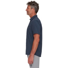 Mammut Lenni Short Sleeve Hiking Shirt 2025 (with Chest Pocket) Navy Blue Men's
