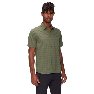 Mammut Lenni Short Sleeve Hiking Shirt 2025 (with Chest Pocket) green Men's