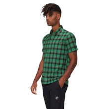Mammut Trovat Summer Short Sleeve Shirt (Cotton Blend) strata green/pinea Men's