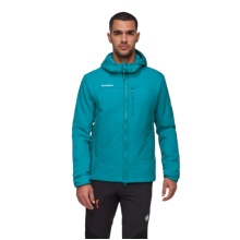 Mammut Wander Insulation Jacket Rime IN Hooded (lightweight, optimal thermal performance) teal blue men's