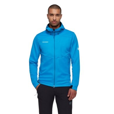 Mammut Ultimate VII SO Hooded All-Season Softshell Jacket (windproof) glacier blue men's