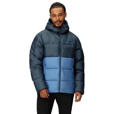 Marmot Winter Down Jacket Guides Down Hoody 2025 (warm thanks to down filling) dark grey/blue men's