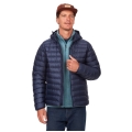 Marmot Winter Down Jacket Highlander Hoody navy blue Men's