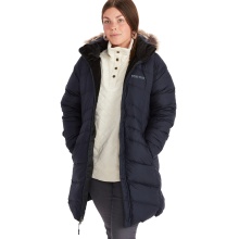 Marmot Winter Coat Montreal (Down filling, fleece lining, robust, water-repellent) navy blue ladies