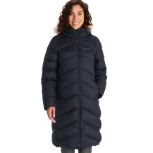Marmot Montreaux Winter Coat (Down filling, removable hood, water-repellent) navy blue ladies
