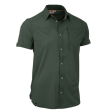 Mouth Short Sleeve Shirt Veniv 4XT (elastic, breathable, sporty cut) dark green men's