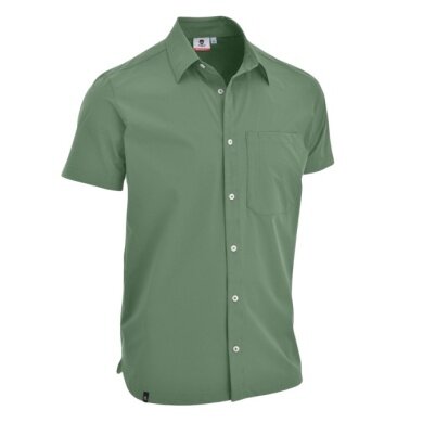 Maul Wander Shirt Irschenberg Fresh Short Sleeve (with Chest Pocket) green Men's