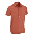 Maul Wander Shirt Irschenberg Fresh Short Sleeve (with Chest Pocket) orange Men's