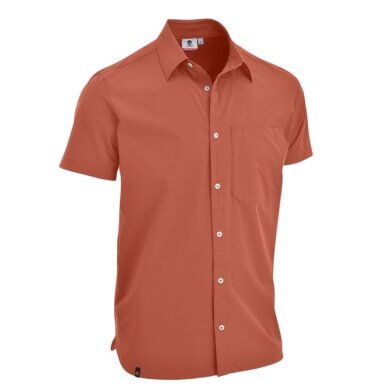 Maul Wander Shirt Irschenberg Fresh Short Sleeve (with Chest Pocket) orange Men's