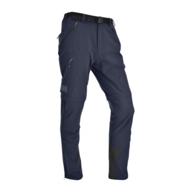 Maul Wander-Trekking Trousers Eiger Alpin T-Zip-Off 2in1 (long trousers and shorts in one) navy blue men's