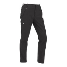 Maul Wander-Trekking Trousers Nebelhorn REC (Softshell Trousers, Elastic, Thermal Insulating) Long Black Men's