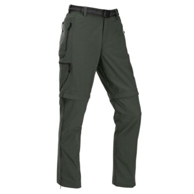 Maul Wander Trekking Trousers Quebec XT T-Zip-Off (long trousers and shorts in one) dark green men's