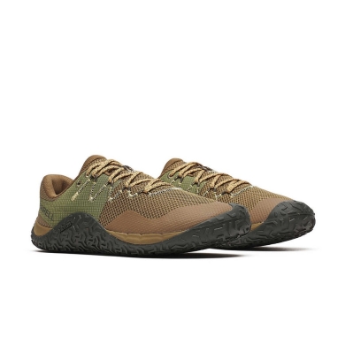 Merrell Minimal Running Shoes Trail Glove 7 dark brown/khaki men's