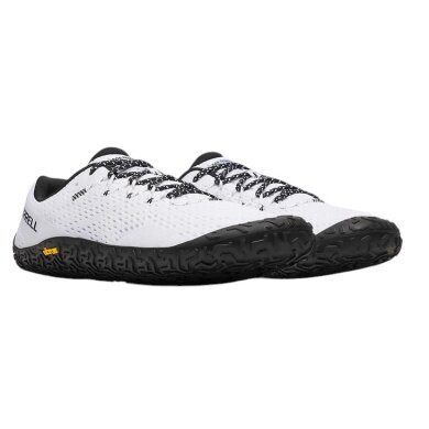 Merrell Minimal Running Shoes Vapor Glove 6 white/black men's
