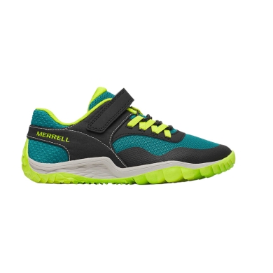 Merrell Minimal Running Shoes Trail Glove 7 A/C black/teal/lime boys