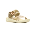 Merrell Sandal District 4 Backstrap (made from full-grain leather) khaki/beige ladies