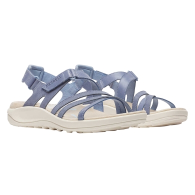 Merrell Harbor Backstrap Sandal (Full Grain Leather) blue/beige ladies