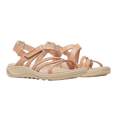 Merrell Harbor Backstrap Sandal (Full Grain Leather) light brown/beige ladies