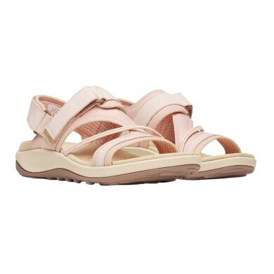 Merrell Terran 4 Backstrap Sandal (Full-grain Leather, Velcro Fastening) Light Pink Ladies