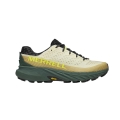 Merrell Trail Running Shoes Agility Peak 5 (comfortable fit, Rock Plate) green/beige men's