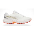 Merrell Trail Running Shoes Agility Peak 5 (comfortable fit, Rock Plate) white/flame men's