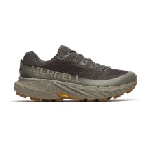 Merrell Trail Running Shoes Agility Peak 5 GTX (waterproof, Rock Plate) dark green/beluga men's