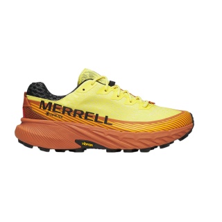 Merrell Trail Running Shoes Agility Peak 5 GTX (waterproof, Rock Plate) yellow/brown men's