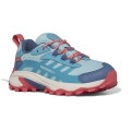 Merrell Moab Speed 2 Low Waterproof Hiking Shoes (All-Terrain, waterproof) turquoise/coral girls