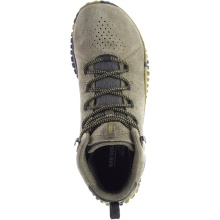 Merrell Sneaker Wrapt Mid WP (Minimal running shoes, leather, waterproof) olive green men's