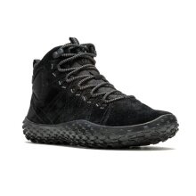 Merrell Sneaker Wrapt Mid WP (Minimal running shoes, leather, waterproof) black men's
